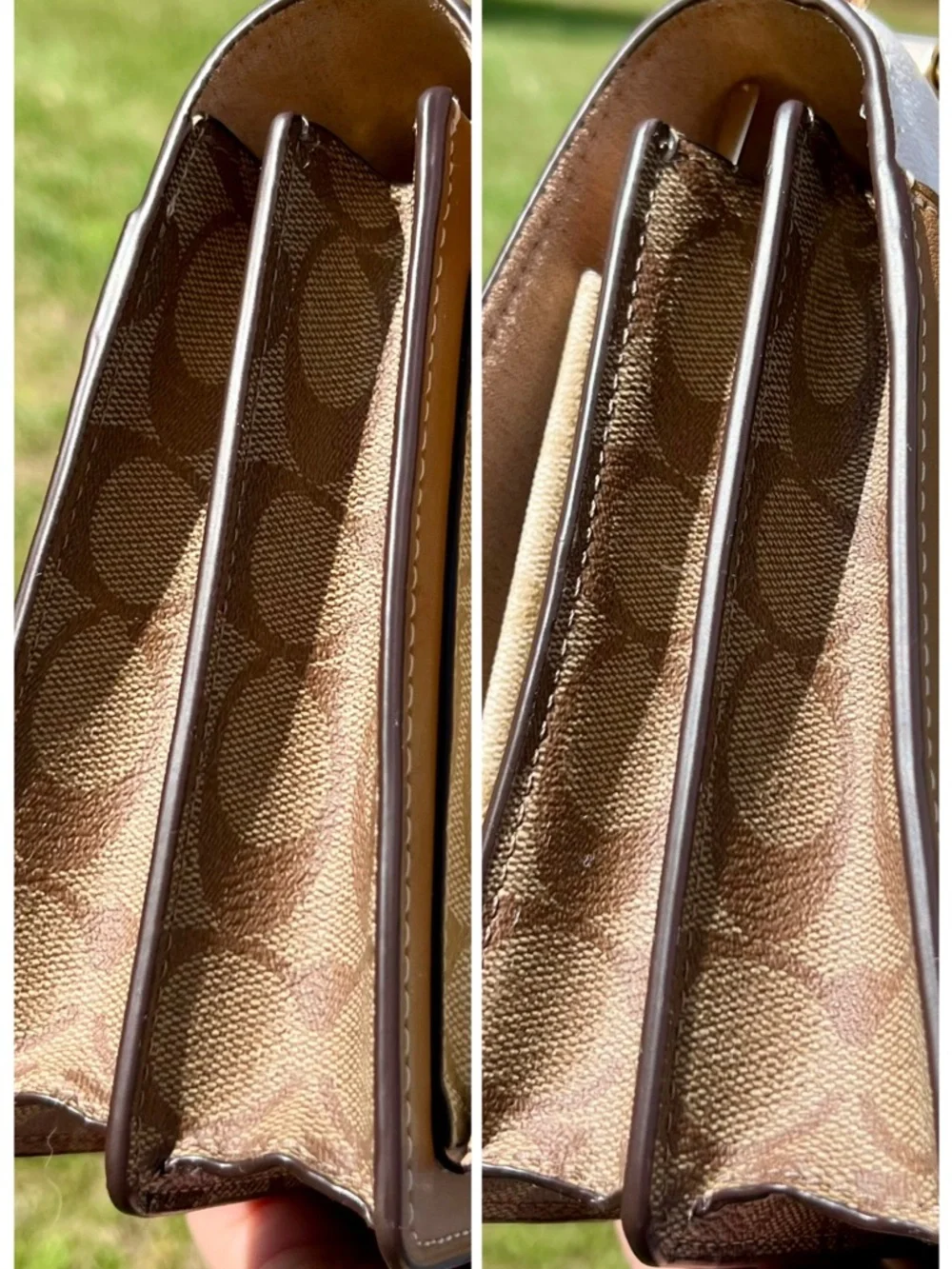 Coach Klare Crossbody Bag & Matching Tri-fold Wallet - Chalk/Glacier White Multi - Picture 4 of 12